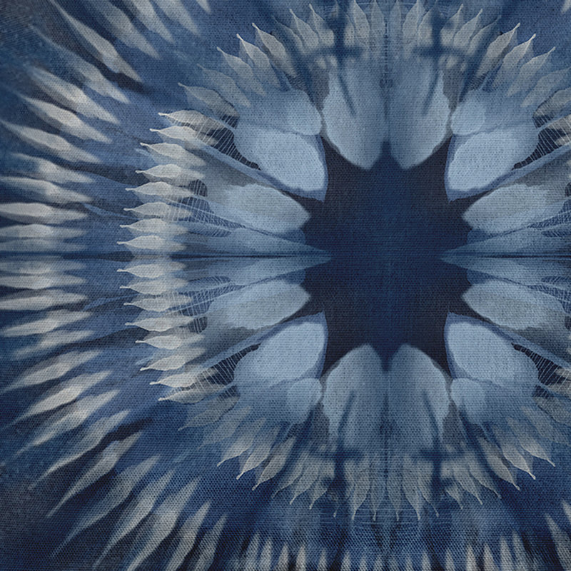 Housse et insert de coussin Funky Junky, Bleu marine, H 20 po x l 20 po