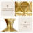 Medhansh Metal Floor Vase, Tall Large Floor Vase with Glittering Triangle Prism Design (Set of 3)