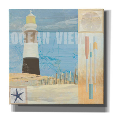 'Coastal Beacon 1' by Art Licensing Studio Canvas Wall Art