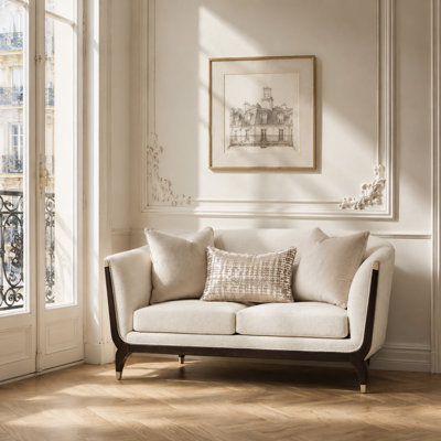 Causeuse Paris Chic - Cremini / espresso
