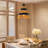 1-Light Farmhouse Woven Pendant Light 