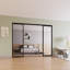 Cloisons 4 pièces en verre transparent - Portes coulissantes - Portes de placard-55388126-96886286