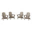 Chaise Adirondack pliante Laguna HDPE-787439542
