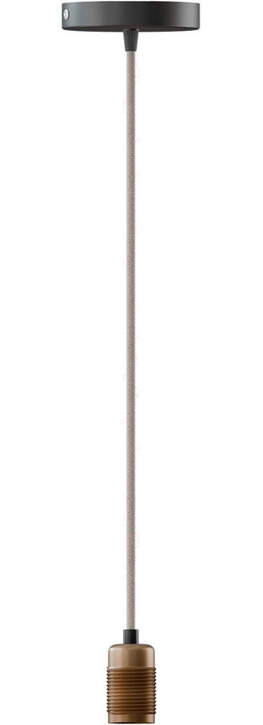 1 - Light Single Pendant, Copper