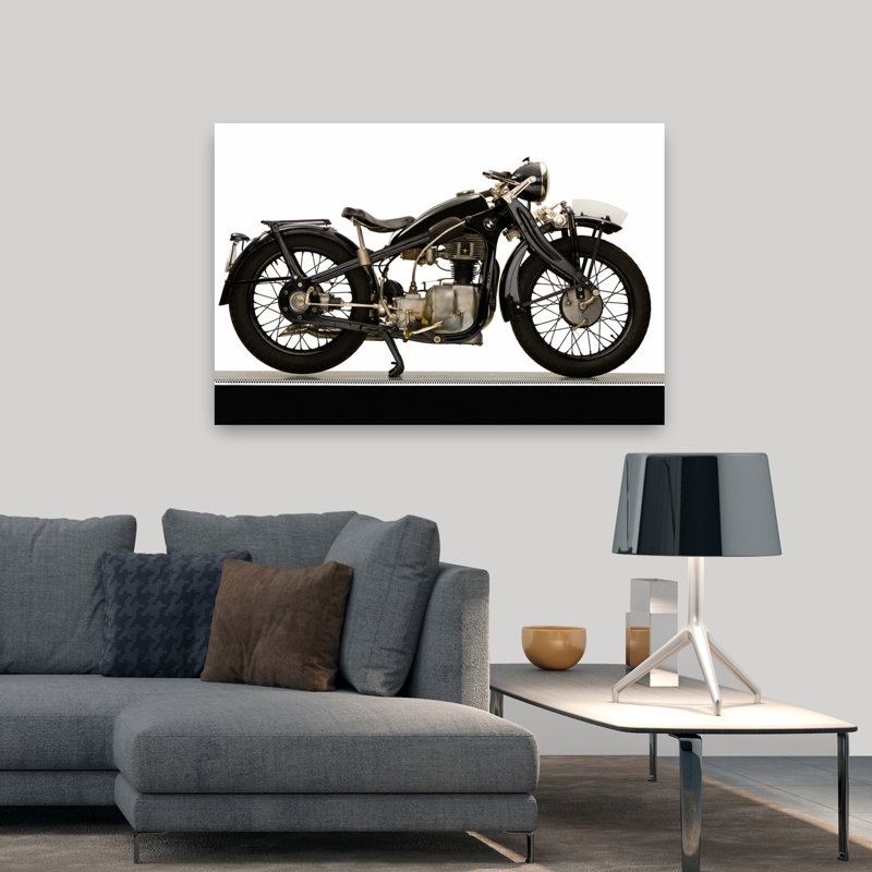 «1933 Bmw 398Cc R4 Classic Abstract Landscape Nature», art mural, H 32 po x l 48 po