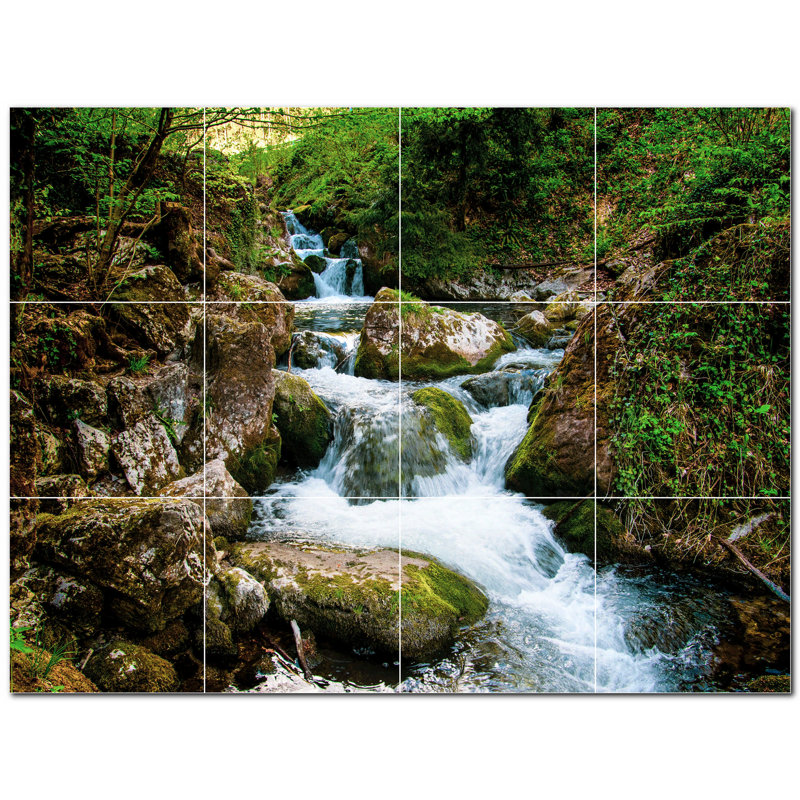 Panneau décoratif en céramique satinée 8 po x 8 po