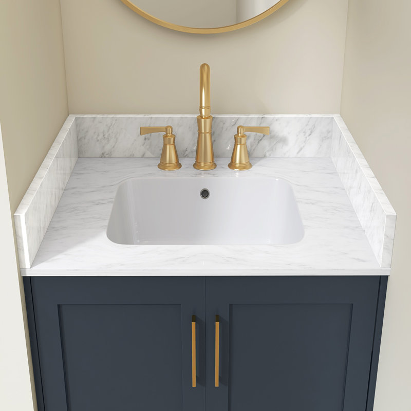 24 po Meuble-lavabo en marbre Real