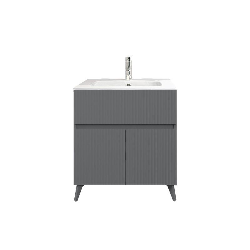 Ensemble de meuble-lavabo simple 30 po Arbon, Cendres