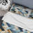Natural Tones Grey And Beige Mosaic Geometric Shapes Duvet Cover-76290730-129935903