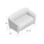 Causeuse Hercules Imperial Series LeatherSoft avec pieds en bois de cerisier-1359796094