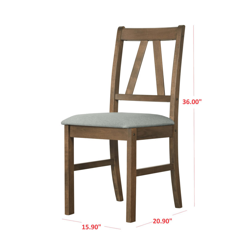 Ensemble de chaises de salle à manger Kline (ensemble de 4), Brun