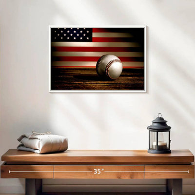 Baseball American Flag
