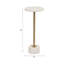 Layla Iron Marble Accent Table-1470333881
