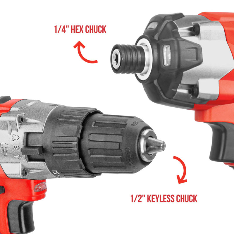 Perceuse à percussion et percuteur 20V avec chargeur rapide