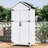 Veda Patio Fir Wood Storage Shed With Dual Doors & Roof