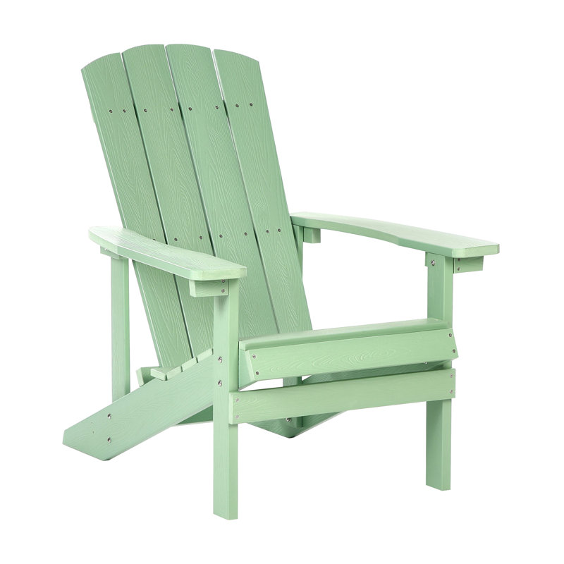 Adirondack Outdoor Adirondack Chair, Light Green