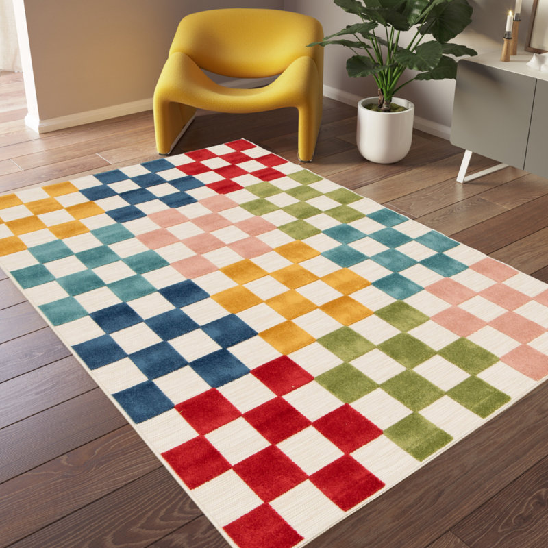 Masumeh Geometric Indoor / Outdoor Area Rug, Rectangle 120 x 170cm