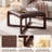 24" Wide Faux Leather Upholstered Square Ottoman-574127188