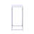 White and Chrome Accent Table