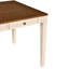 Ensemble de table de salle à manger en bois Mid-Century 6 pièces, ensemble de table de cuisine avec tiroir, chaises rembourrées et banc-779248326-779248325-779248323
