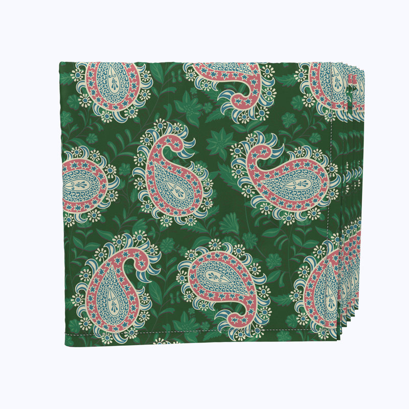 Polyester Paisley Square Napkin