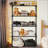 Versatile 5-Shelf Wire Rack with Protective Cover for Organized Storage