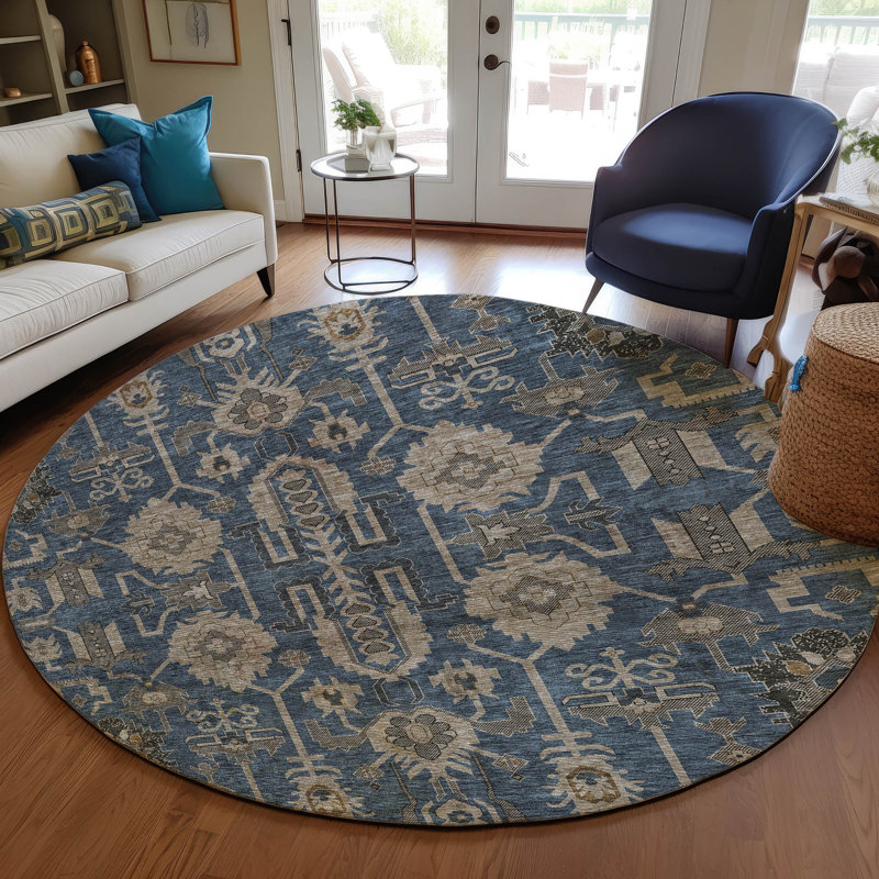Tapis intérieur / extérieur Myda, Rond 8 pi