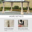 Dakota Fields Beige Fabric Side Wall for Gazebo-1757842198