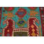 Tapis de couloir géométrique bleu 3x11