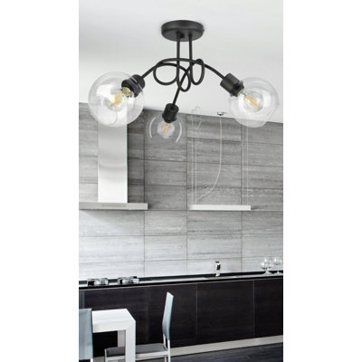 Bunn 3 - Light Black Sphere Pendant