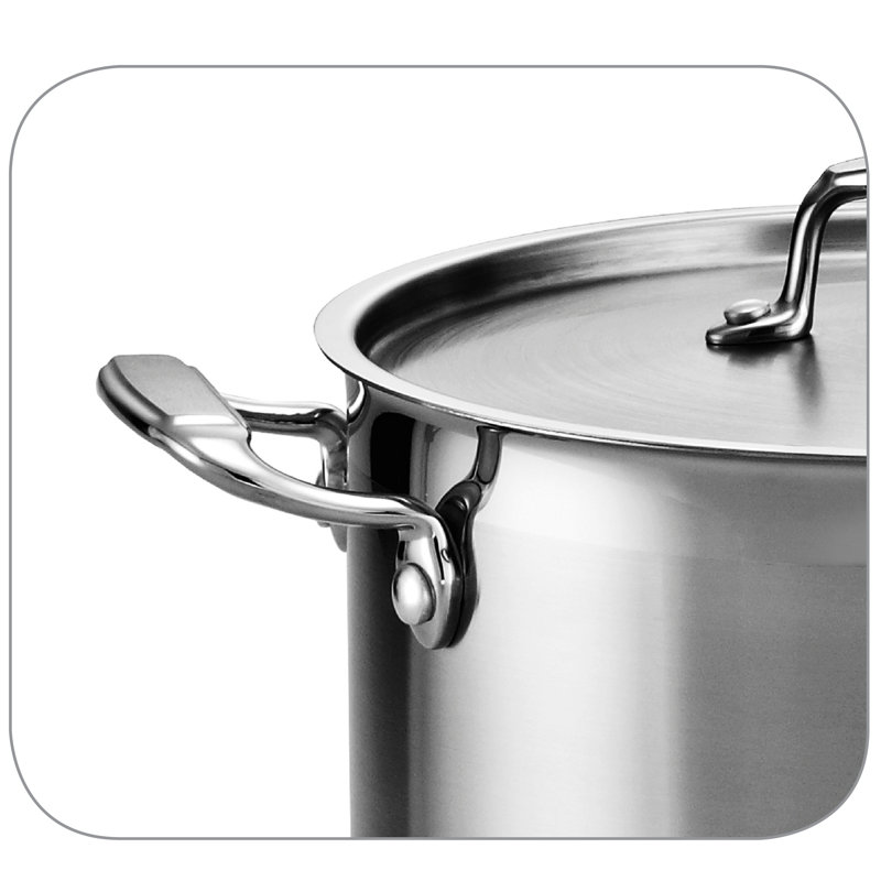 Tramontina 12-Quart Stainless Steel Stock Pot with Lid