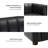 Anorea 83'' Genuine Leather Channel Tufted Sofa-87055346