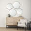 Petit miroir mural rond en métal doré 23 po Autenberg-1065207811