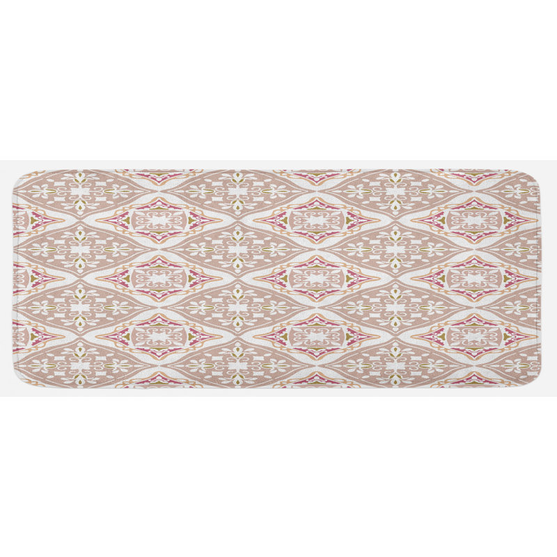 Eclectic Floral Polyester Kitchen Mat