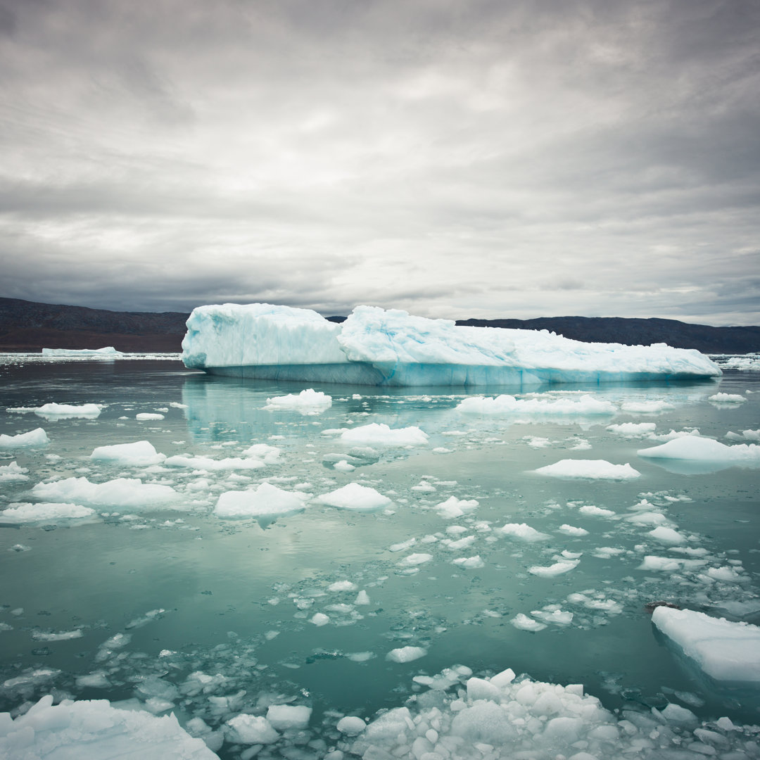 Grönländische arktische Eisberge - Leinwandbild