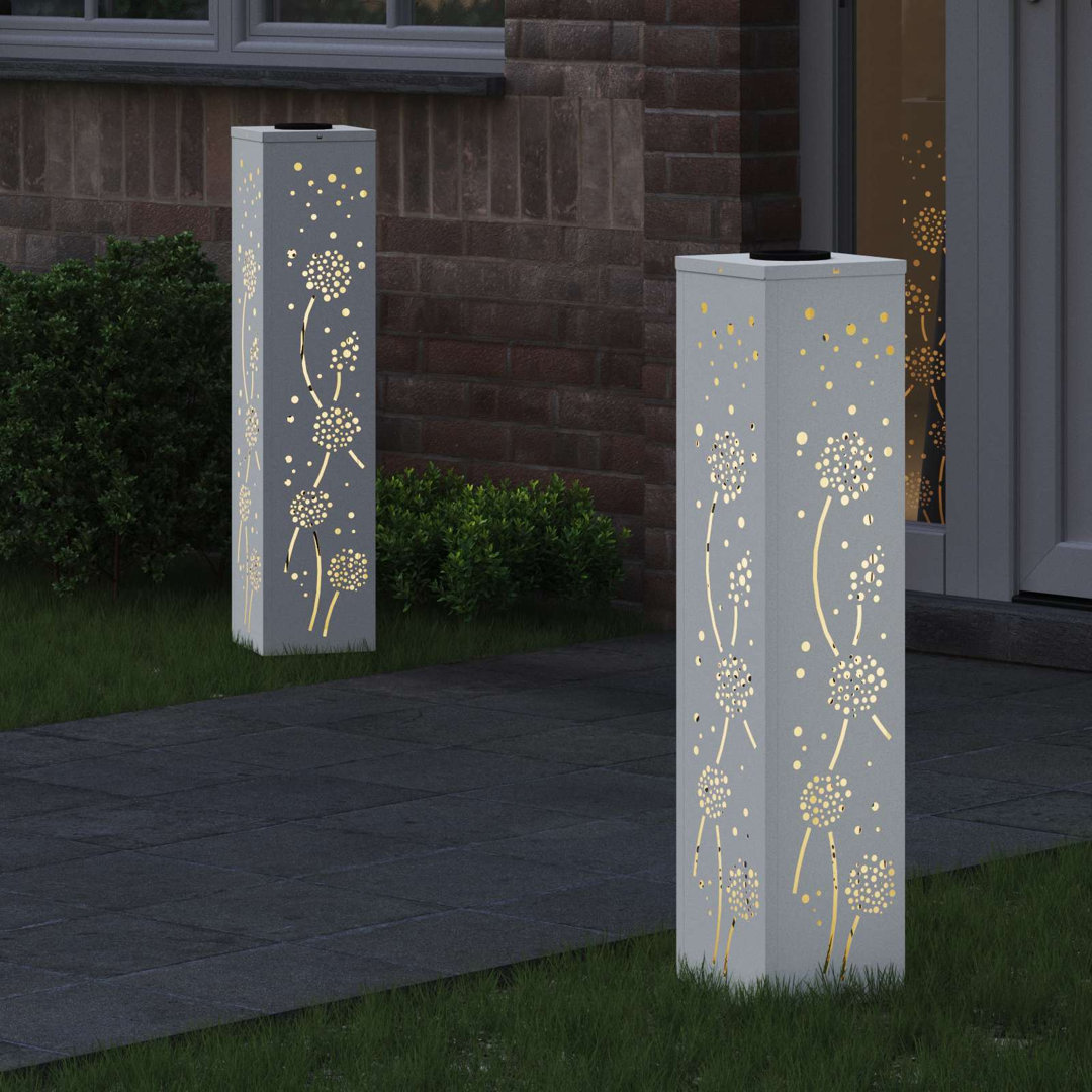 Solar Powered Steel Pathway Light