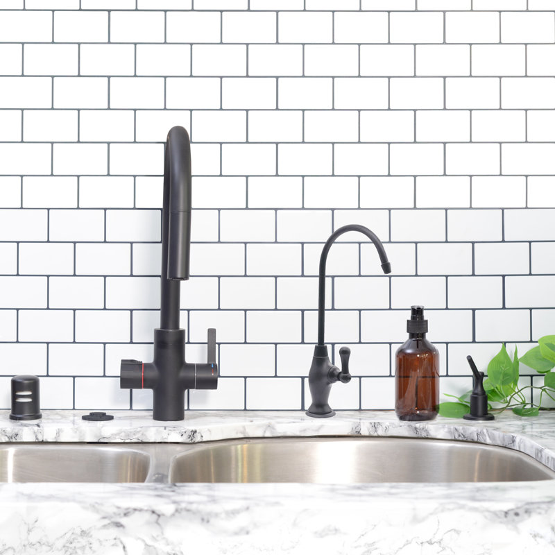Westbrass 10" 1-Handle Cold Water Dispenser Faucet, Stainless Steel
