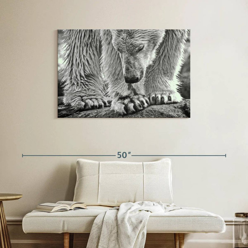 Brampt Wet Polar Bear, 26" H x 39" W