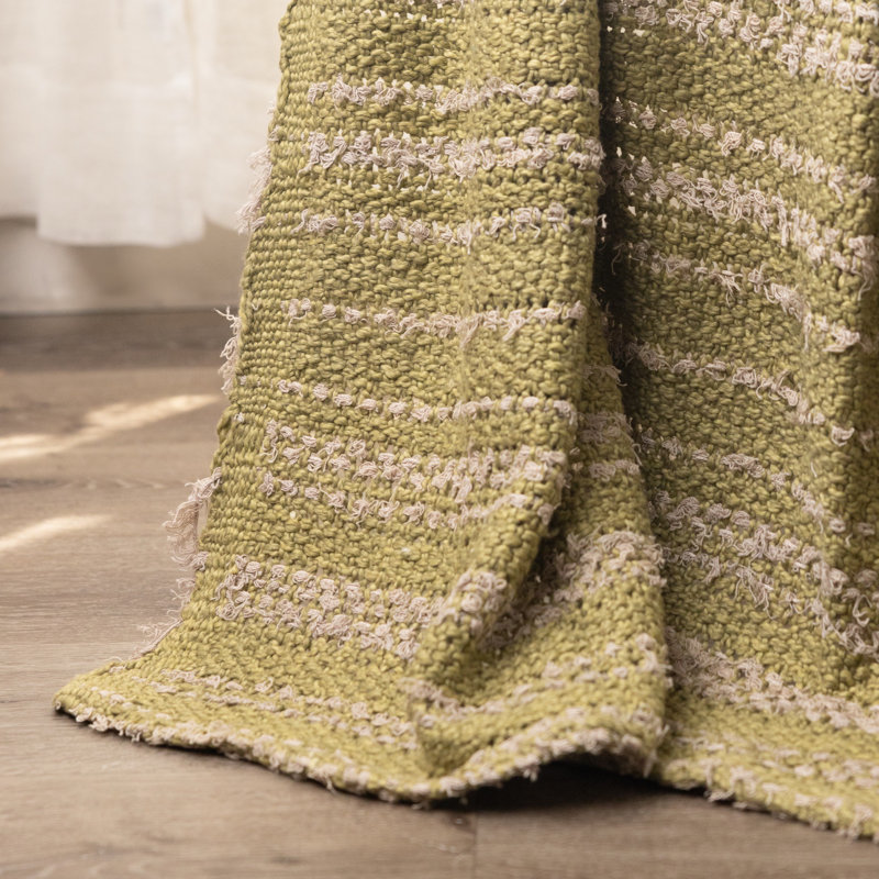 Alcal Knitted Throw Blanket, Lemongrass