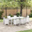 Table de jardin en rotin poly 78,74 x 39,37 x 28,74 po vidaXL Anthracite-505254578-505254583