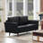 Bobur Faux Leather Living Room Loveseat Sofa-89750552