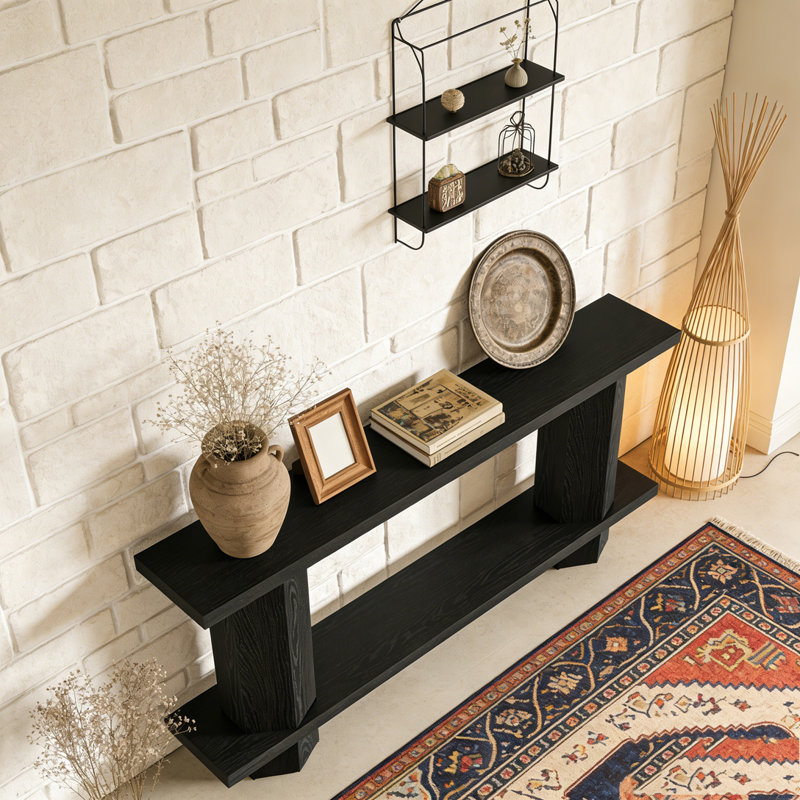 2-Tier Console Table Hallway Table Sofa Table Behind Couch