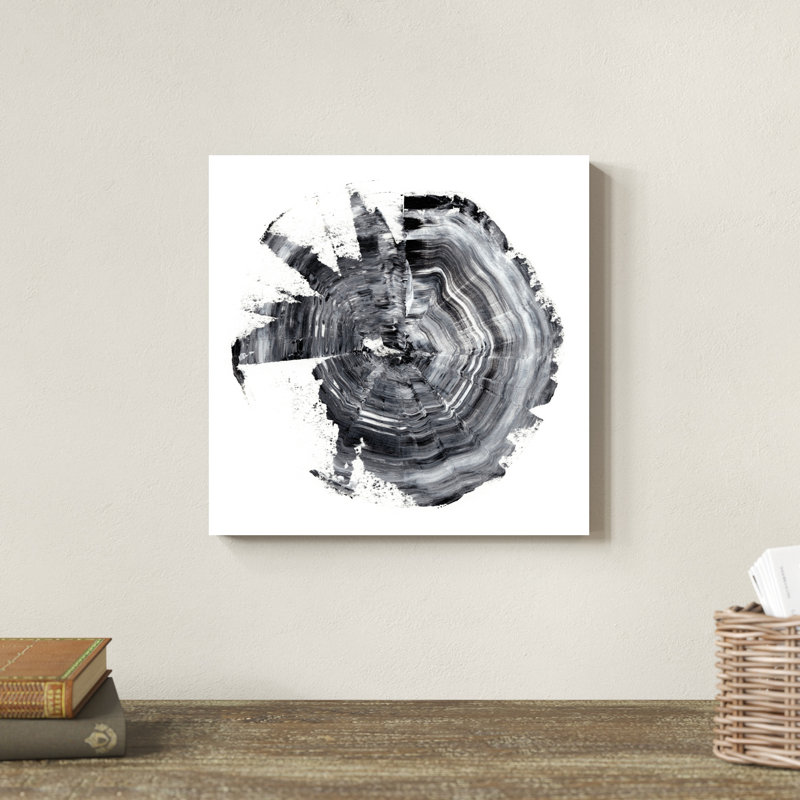 «Tree Ring Abstract II» par Ethan Harper, reproduction d'art sur toile, H 12 po x l 12 po, Toile tendue