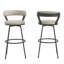Tabouret de bar et de comptoir pivotant à dossier bas Kipton-1854992588-1877053407