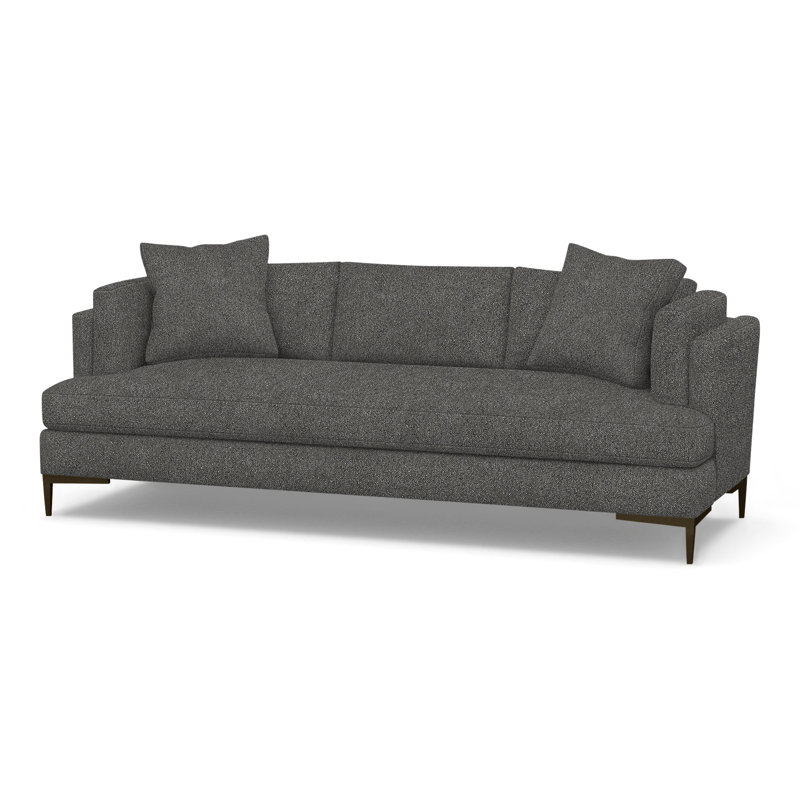 Aiden Upholstered 90.5'' Sofa, Antique Bronze, Storm Cloud (Performance fabric) 1359-95