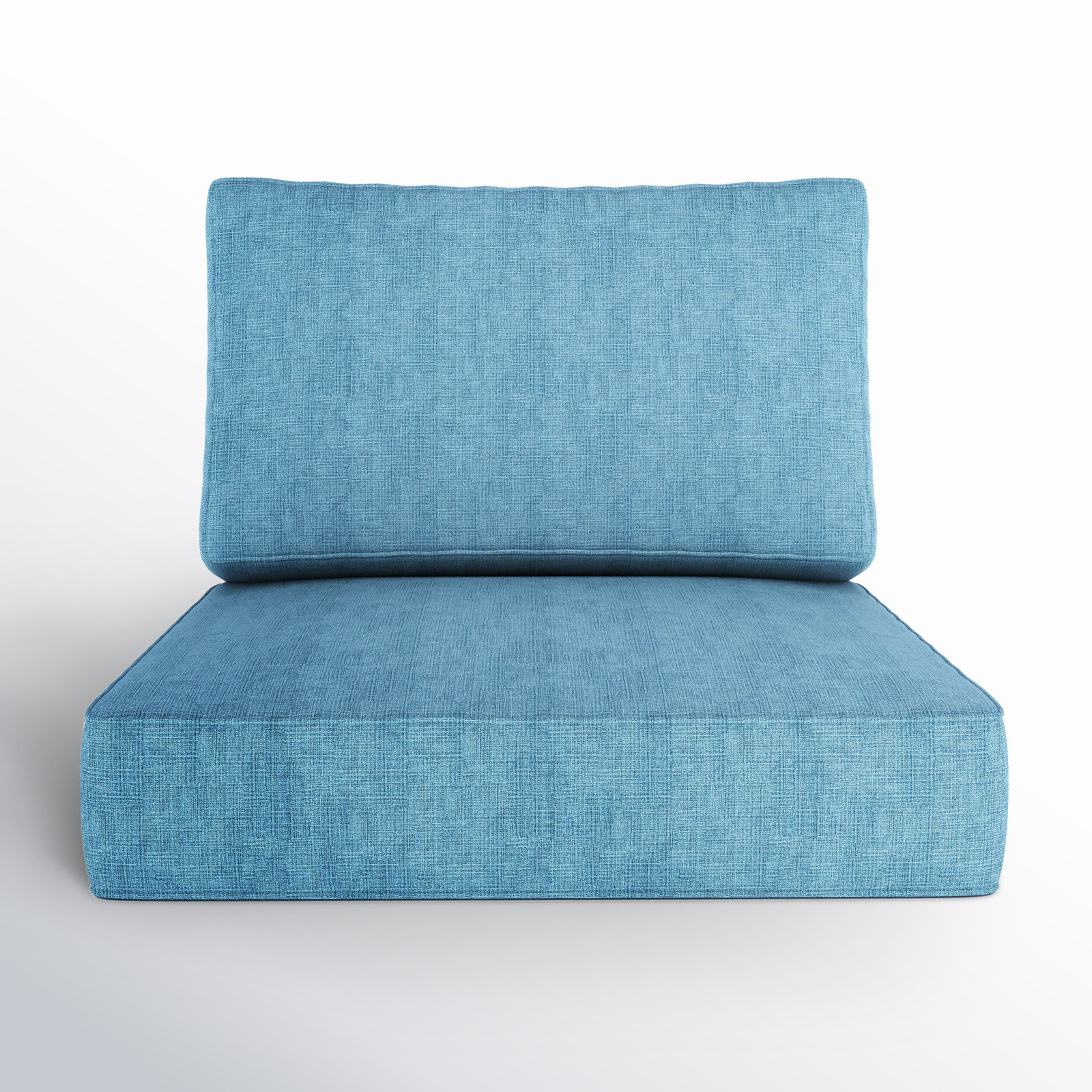 Lani Outdoor Sunbrella Seat/Back Cushion, Cast Horizon Sunbrella® Plainweave