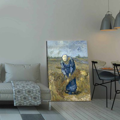 Vincent Van Gogh, toile décorative 27,6 po x 39,4 po | 100% toile, cadre 100% bois (épaisseur: 1,1 pouce) | Superbe art pour la décoration intérieure, parfait pour les espaces de salon et de bureau, chef-d'œuvre intemporel