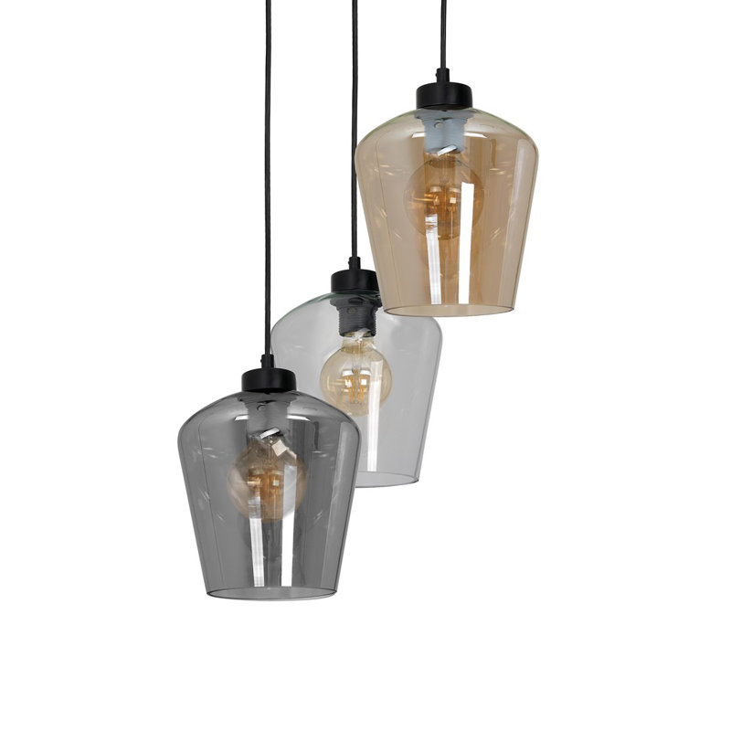 Valparaiso 3 - Light Black Pendant