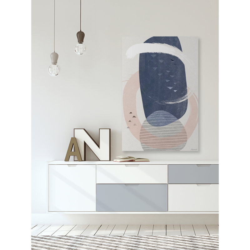 The Blue Hard Stone - Wrapped Canvas Painting, 152 cm H x 101 cm W