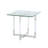 Yasmin Floating Acrylic Lamp Table Base w/ Steel Accents